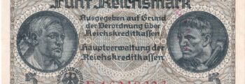 Reichskreditkassenschein für die deutsch besetzen Gebiete